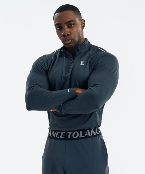 Микрофлисовый анорак Active Support - Deep charcoal