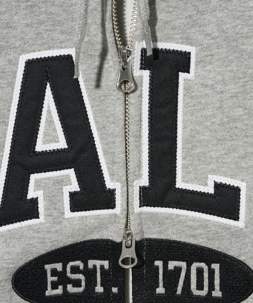 2 TONE ARCH худи ZIP-UP GRAY