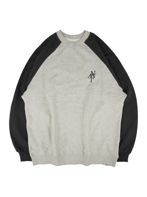OVERFIT NNTA RAGLAN SWEATSHIRTS (darkgrey)