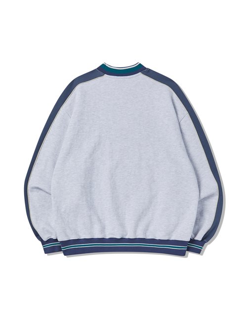 90s NYX BASEBALL свитшот HEATHER GRAY