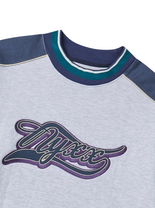 90s NYX BASEBALL свитшот HEATHER GRAY