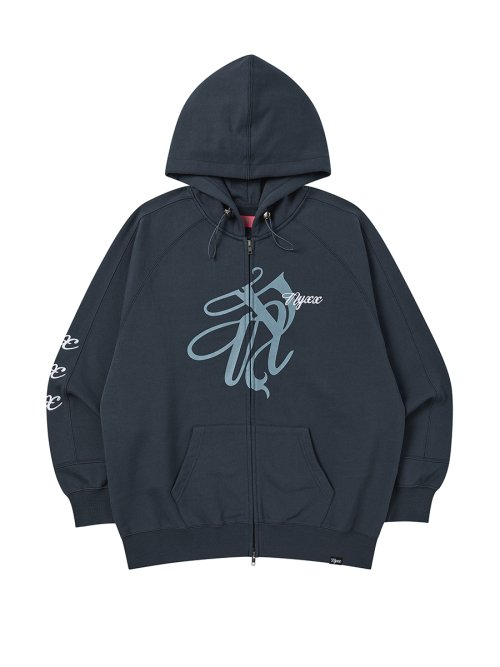NYX FLOW HOOD ZIP-UP CHARCOAL