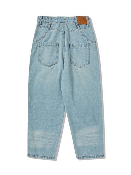 CAT WASHED DENIM брюки LIGHT BLUE