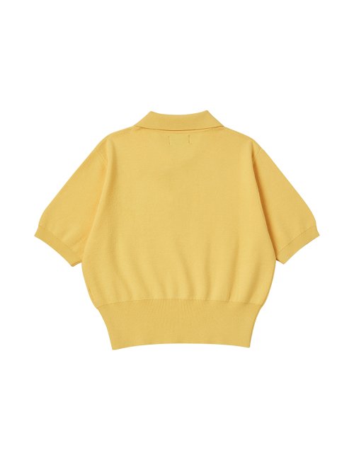 трикотаж базовый поло YELLOW