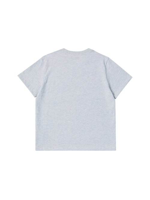 базовая лого футболка меланж GRAY