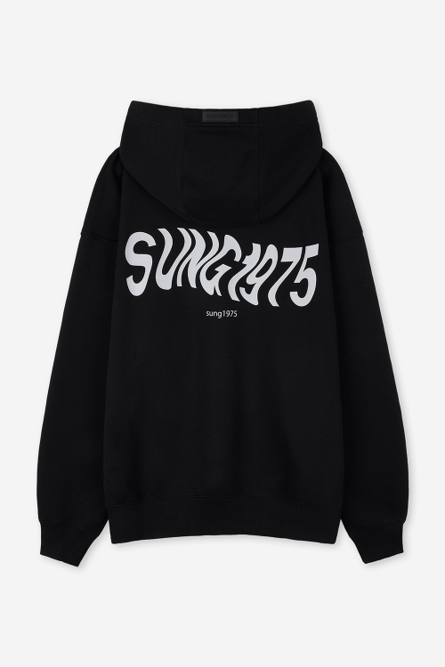 MUSINSA | SUNG1975 Swan line hoodie [black] / 3 SIZE