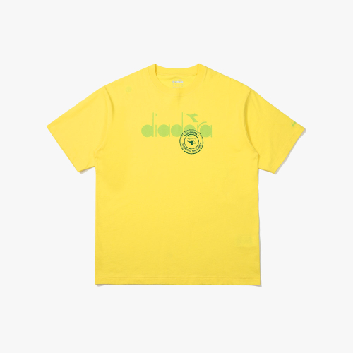 компи полу-рукав ти-рубашка YELLOW