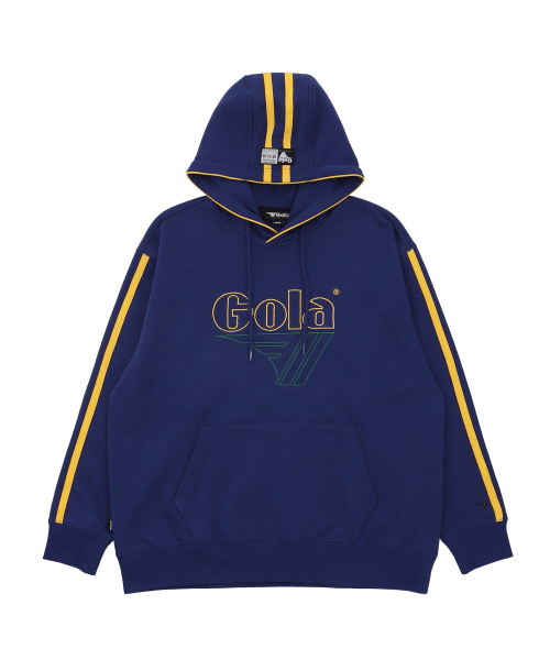 TRACK LOGO SWEAT HOODIE [DEEP BLUE]