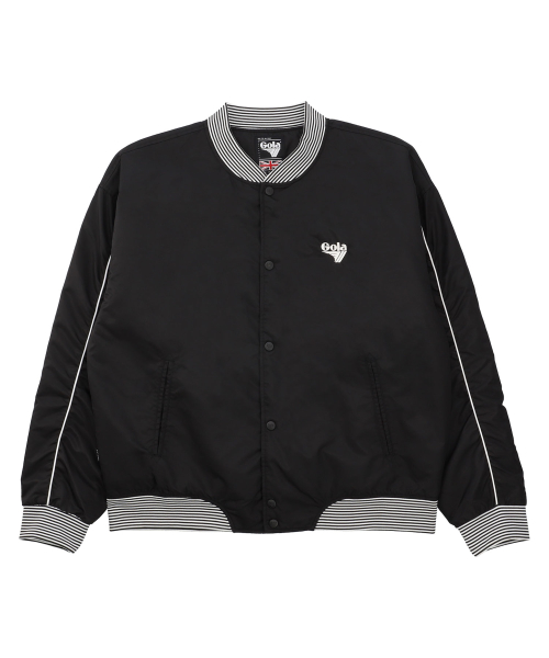 LOGO PATCH STADIUM JACKET [BLACK]