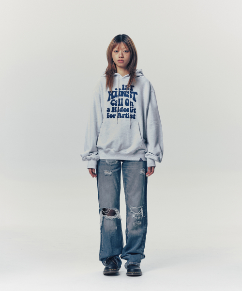 HIDEOUT HOODIE_светлый GREY(IK2ESMM403A)