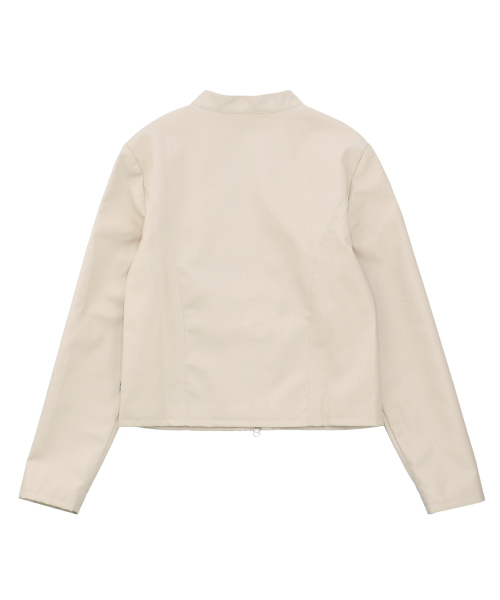 шэринг кожа куртка [BEIGE]
