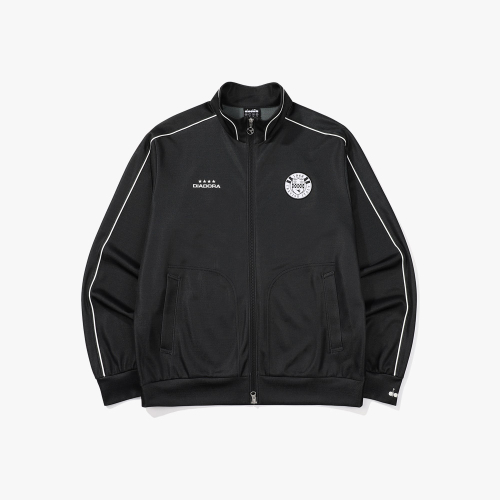 крэк жакард трэйнинг куртка BLACK