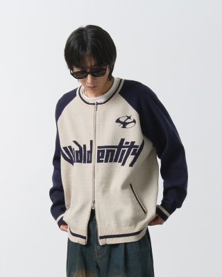 DIMITRI BLACK ディミトリーブラック VLAD 2WAY レグランアートワーク ジップアップニット ネイビー 画像 12