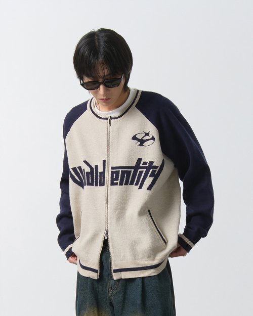 DIMITRI BLACK ディミトリーブラック VLAD 2WAY レグランアートワーク ジップアップニット ネイビー 画像 12