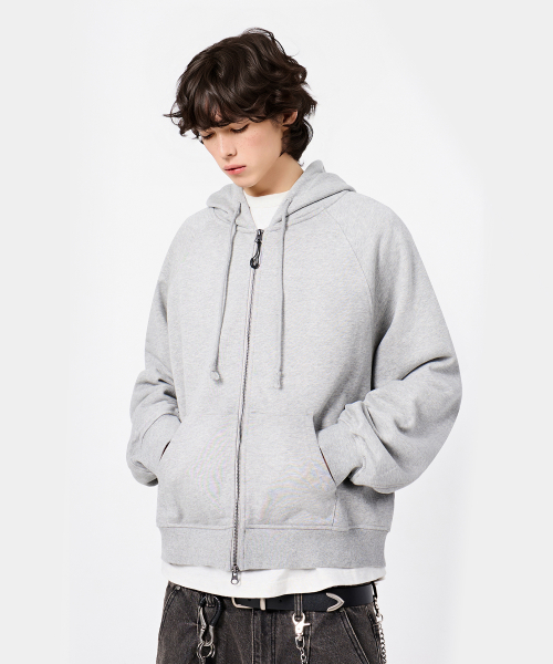 (ASI) FOUR-SEASON ESSENTIAL SWEAT HOODED ZIP-UP_MELANGE