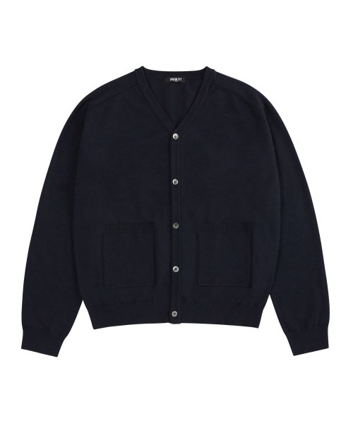 софт PBT нимбл v-ворот гардиган [NAVY]