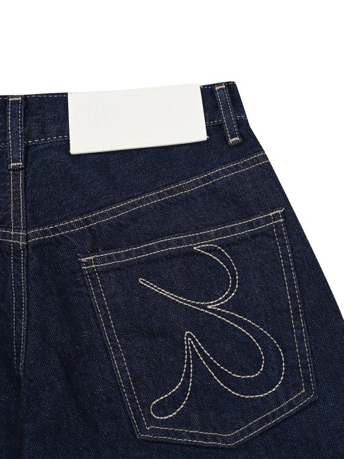 MUSINSA | GLOWNY 901 LOW-RISE WIDE LEG JEANS (DEEP BLUE)