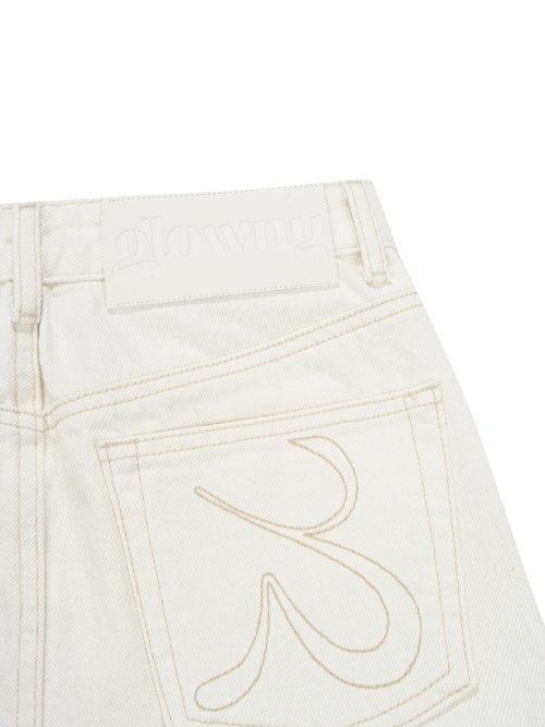MUSINSA | GLOWNY 99 LOW-RISE MINI SKIRT (WHITE)