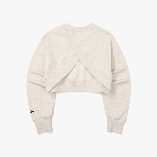 Укороченный свитшот Comfy MELANGE GREY