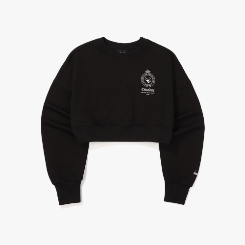 Comfy укороченный свитшот — BLACK