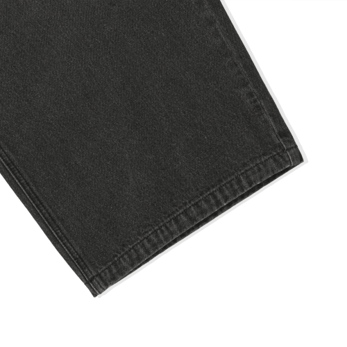Damage Washed Denim Pants - Black thumbnail 11
