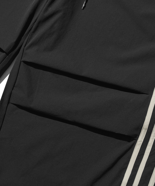 Nylon Double-Pleat Track Pants - Black thumbnail 11