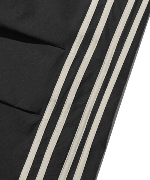 Nylon Double-Pleat Track Pants - Black thumbnail 12