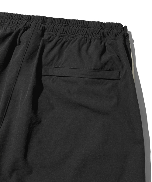 Nylon Double-Pleat Track Pants - Black thumbnail 13