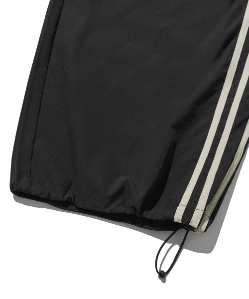 Nylon Double-Pleat Track Pants - Black thumbnail 15