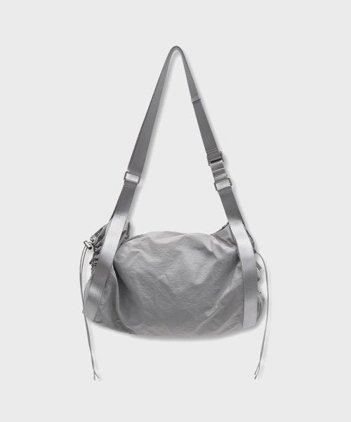 Open String Cross Bag_Silver