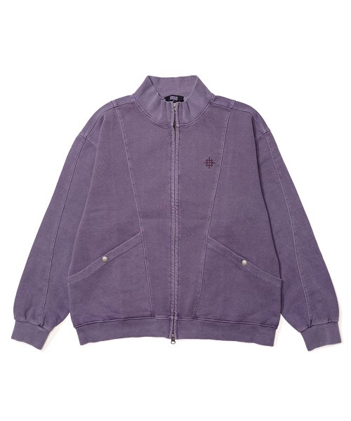 Пигментная олимпийка со швами Ash Purple