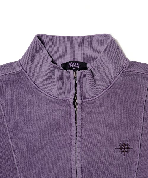 Пигментная олимпийка со швами Ash Purple