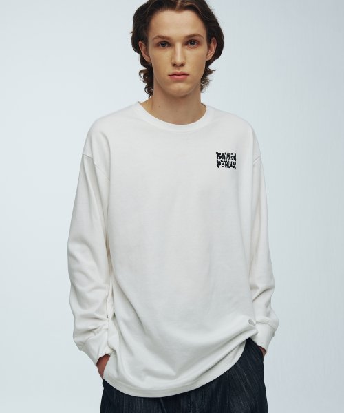 Лонгслив с графикой WHITE
