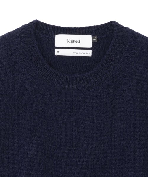 Жилет из шерсти шегги-дог 100% NAVY