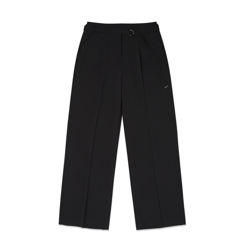 Брюки с двойными складками и поясом Collection [Black]