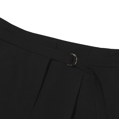 Брюки с двойными складками и поясом Collection [Black]
