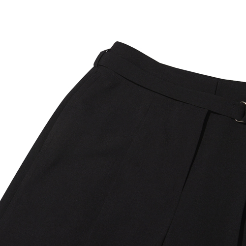 Брюки с двойными складками и поясом Collection [Black]