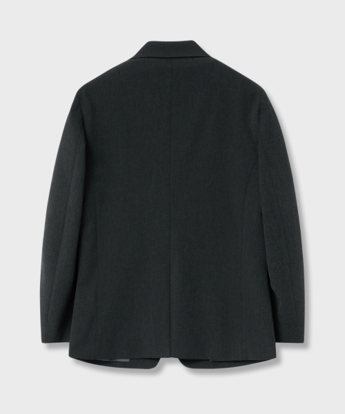 Хён Ким SET-UP полуоверсайз костюм-двойка — CHARCOAL GREY