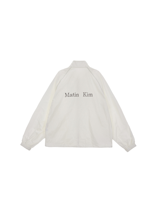 MUSINSA | MATIN KIM MATIN KIM LOGO COATING JUMPER IN IVORY