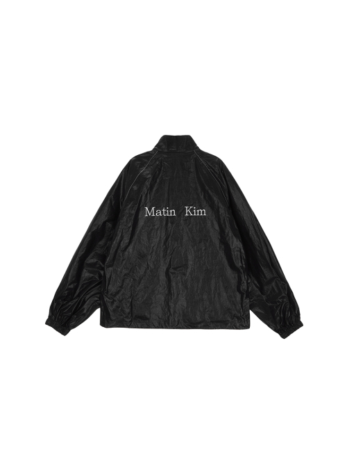 MUSINSA | MATIN KIM MATIN KIM LOGO COATING JUMPER IN BLACK