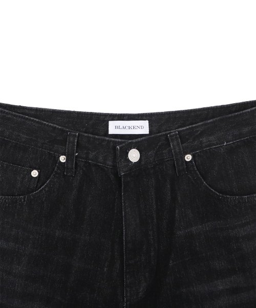 SIDE ZIPPER POCKET джинсовый - BLACK