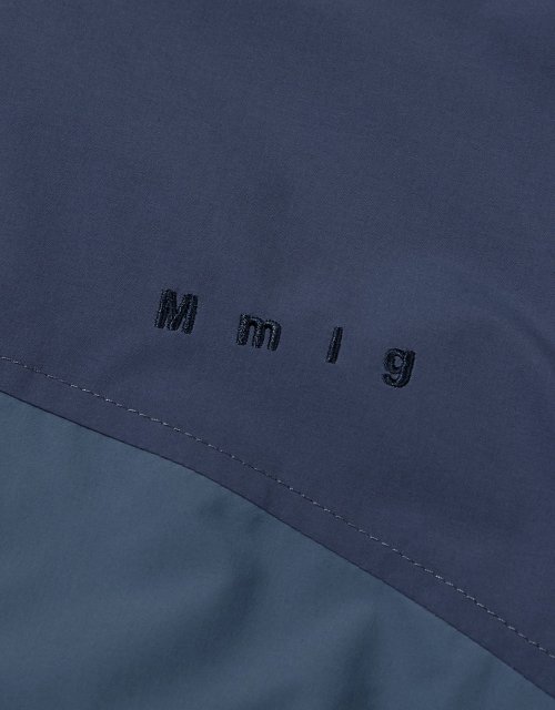 [Mmlg] ROUND нейлон свитер (синий)