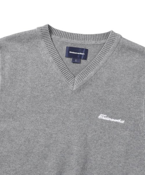 Script Logo Knit жилет Grey