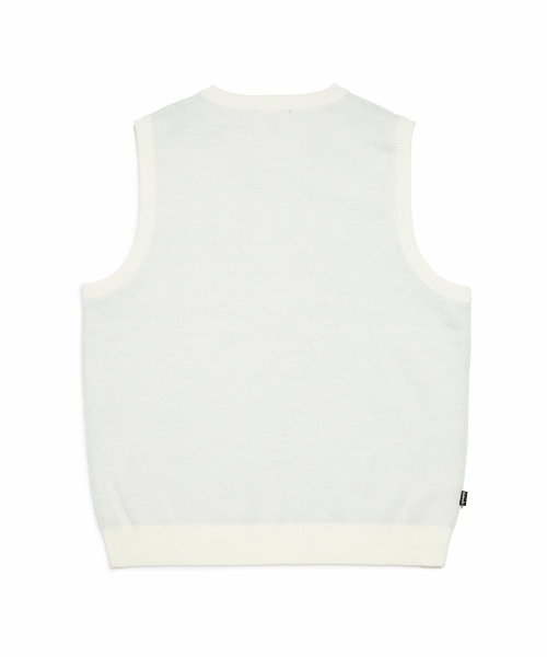 PALM TREE V-NECK KNIT жилет - IVORY
