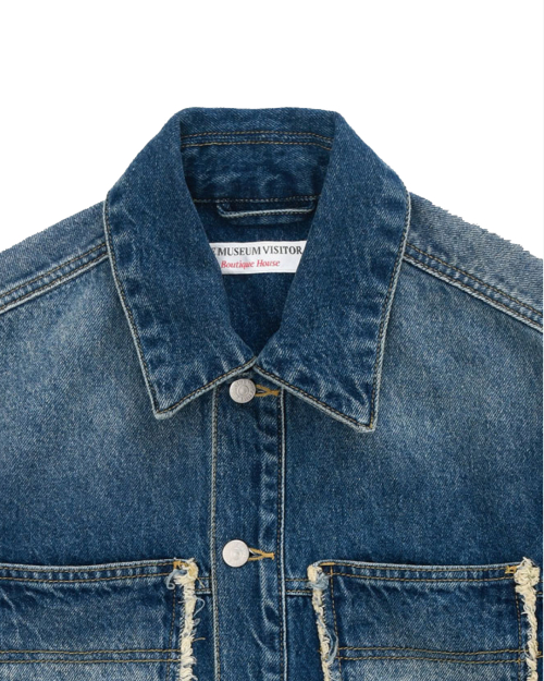 SPRAYED джинсовый куртка (LIGHT BLUE)