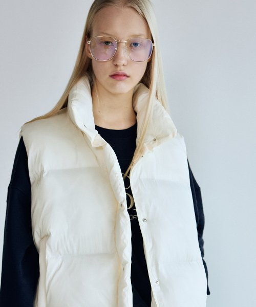 NICOLE SIGNATURE PADDING VEST_CREAM
