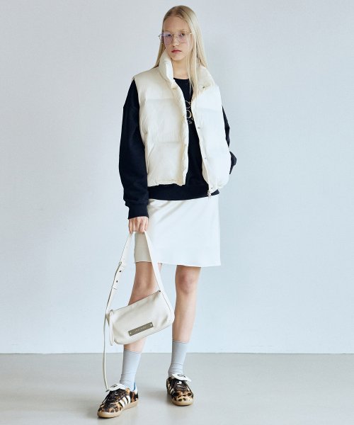 NICOLE SIGNATURE PADDING VEST_CREAM