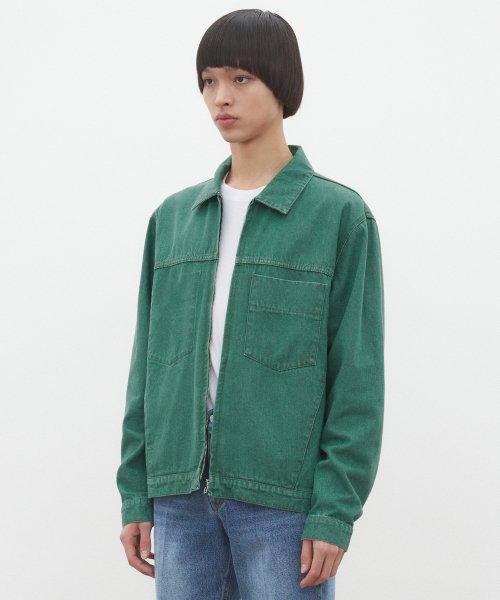 джинсовый молния куртка DCJK002Green