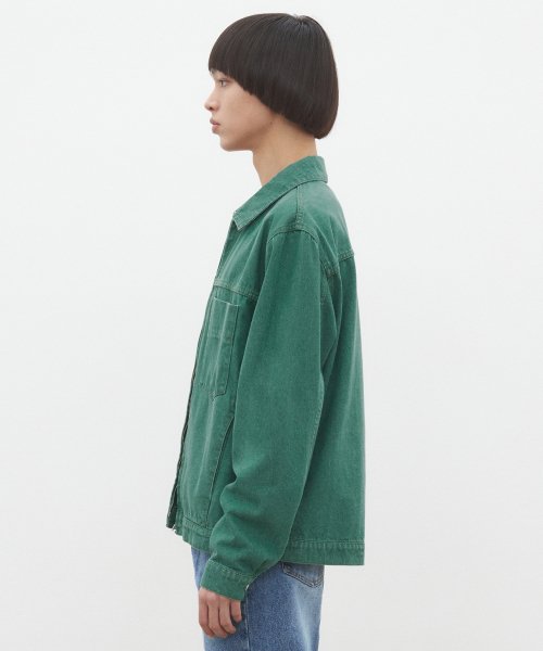 джинсовый молния куртка DCJK002Green