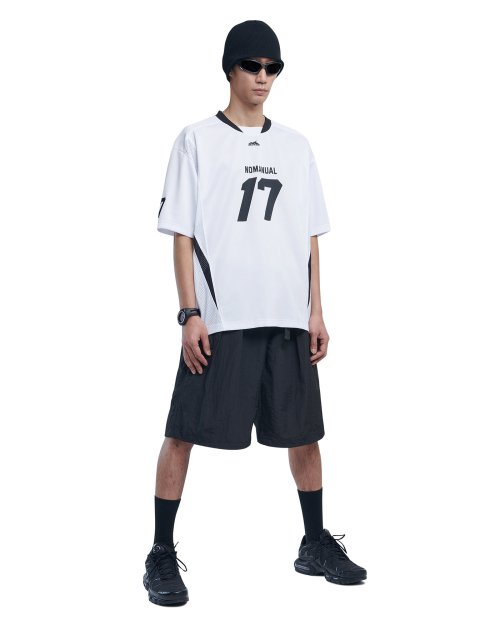 17 MESH BLOCK FOOTBALL JERSEY - WHITE